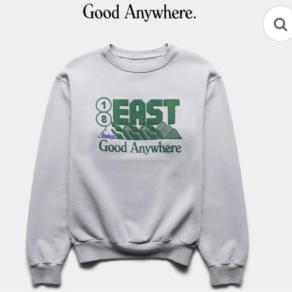 18 East x Bodega Collab sweatshirt